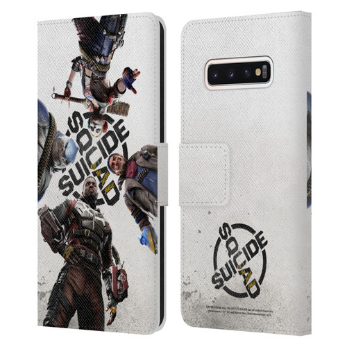 Suicide Squad: Kill The Justice League Key Art Poster Leather Book Wallet Case Cover For Samsung Galaxy S10
