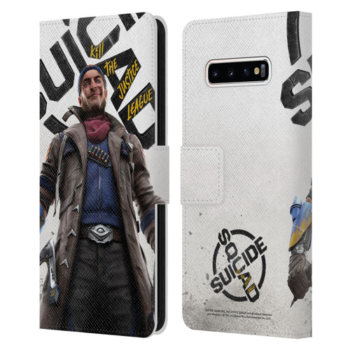 Suicide Squad: Kill The Justice League Key Art Captain Boomerang Leather Book Wallet Case Cover For Samsung Galaxy S10+ / S10 Plus