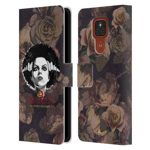 Universal Monsters The Bride Of Frankenstein World Of Gods And Monsters Leather Book Wallet Case Cover For Motorola Moto E7 Plus