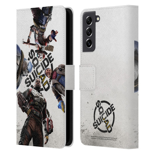 Suicide Squad: Kill The Justice League Key Art Poster Leather Book Wallet Case Cover For Samsung Galaxy S21 FE 5G