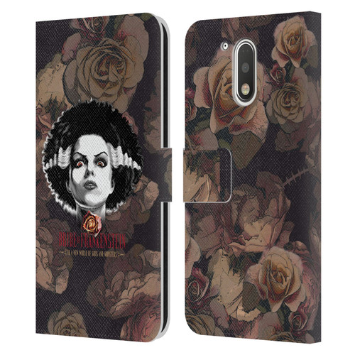 Universal Monsters The Bride Of Frankenstein World Of Gods And Monsters Leather Book Wallet Case Cover For Motorola Moto G41