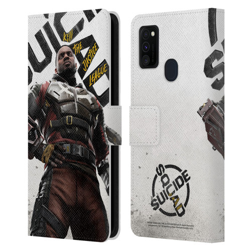Suicide Squad: Kill The Justice League Key Art Deadshot Leather Book Wallet Case Cover For Samsung Galaxy M30s (2019)/M21 (2020)