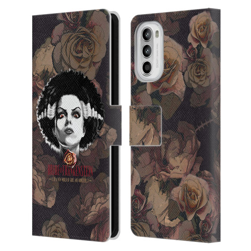 Universal Monsters The Bride Of Frankenstein World Of Gods And Monsters Leather Book Wallet Case Cover For Motorola Moto G52