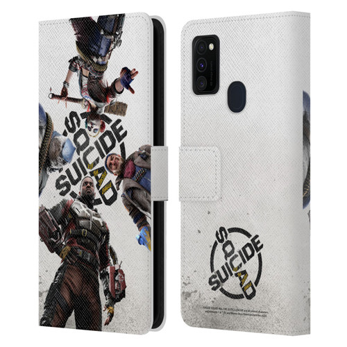 Suicide Squad: Kill The Justice League Key Art Poster Leather Book Wallet Case Cover For Samsung Galaxy M30s (2019)/M21 (2020)