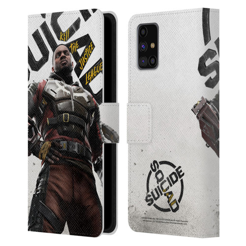 Suicide Squad: Kill The Justice League Key Art Deadshot Leather Book Wallet Case Cover For Samsung Galaxy M31s (2020)