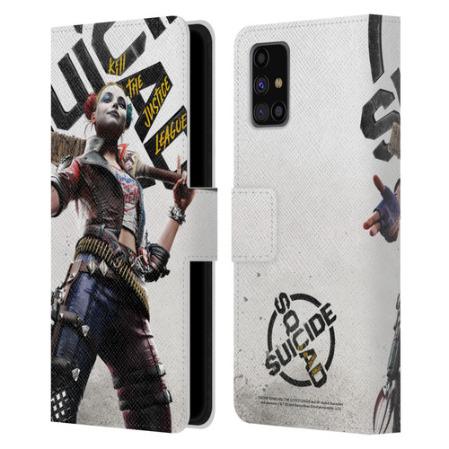 Suicide Squad: Kill The Justice League Key Art Harley Quinn Leather Book Wallet Case Cover For Samsung Galaxy M31s (2020)