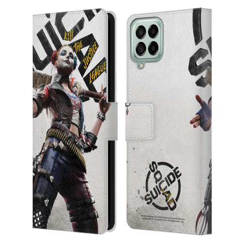 Suicide Squad: Kill The Justice League Key Art Harley Quinn Leather Book Wallet Case Cover For Samsung Galaxy M33 (2022)