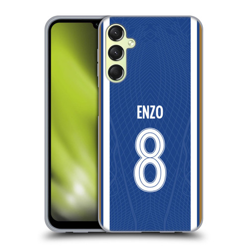 Chelsea Football Club 2023/24 Players Home Kit Enzo Fernández Soft Gel Case for Samsung Galaxy A24 4G / M34 5G