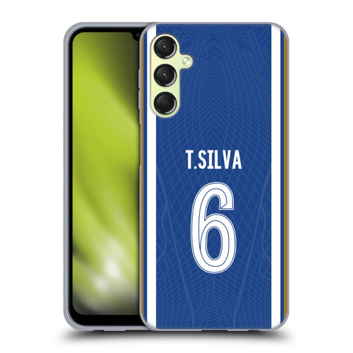 Chelsea Football Club 2023/24 Players Home Kit Thiago Silva Soft Gel Case for Samsung Galaxy A24 4G / M34 5G