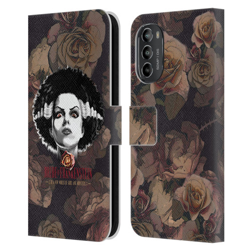 Universal Monsters The Bride Of Frankenstein World Of Gods And Monsters Leather Book Wallet Case Cover For Motorola Moto G82 5G