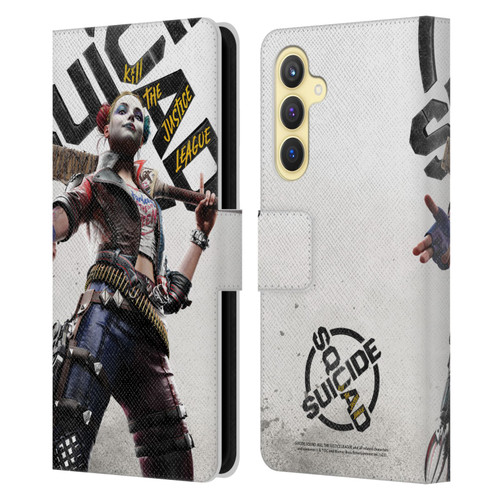 Suicide Squad: Kill The Justice League Key Art Harley Quinn Leather Book Wallet Case Cover For Samsung Galaxy S23 FE 5G
