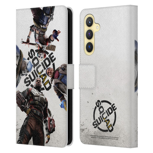 Suicide Squad: Kill The Justice League Key Art Poster Leather Book Wallet Case Cover For Samsung Galaxy S23 FE 5G