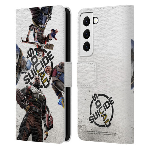 Suicide Squad: Kill The Justice League Key Art Poster Leather Book Wallet Case Cover For Samsung Galaxy S22 5G