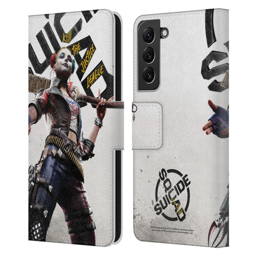 Suicide Squad: Kill The Justice League Key Art Harley Quinn Leather Book Wallet Case Cover For Samsung Galaxy S22+ 5G