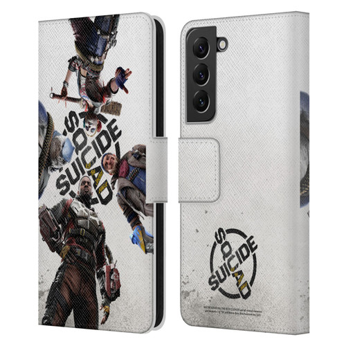 Suicide Squad: Kill The Justice League Key Art Poster Leather Book Wallet Case Cover For Samsung Galaxy S22+ 5G