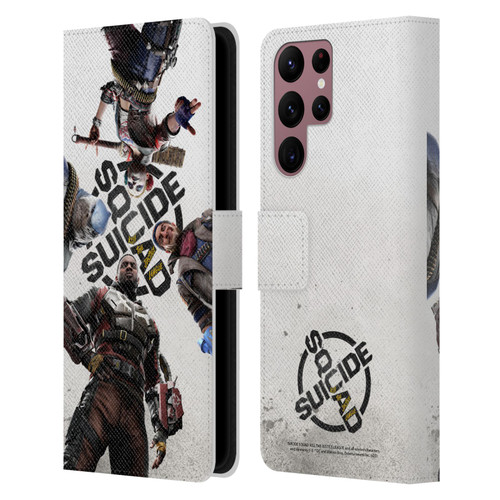 Suicide Squad: Kill The Justice League Key Art Poster Leather Book Wallet Case Cover For Samsung Galaxy S22 Ultra 5G
