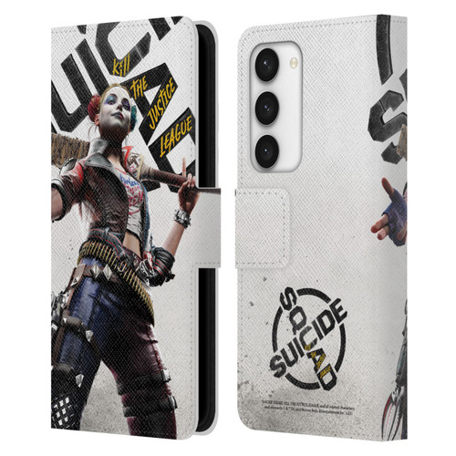 Suicide Squad: Kill The Justice League Key Art Harley Quinn Leather Book Wallet Case Cover For Samsung Galaxy S23 5G