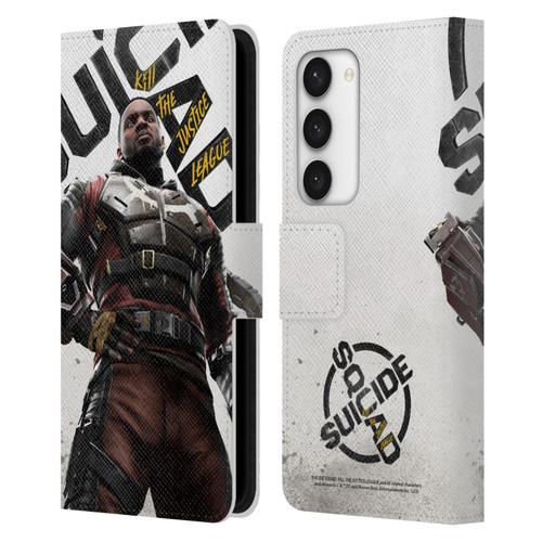 Suicide Squad: Kill The Justice League Key Art Deadshot Leather Book Wallet Case Cover For Samsung Galaxy S23 5G