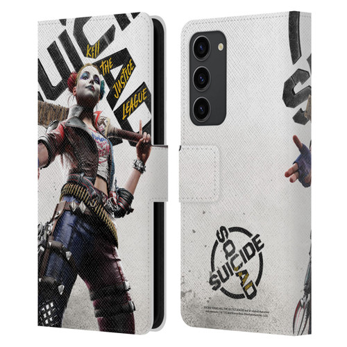 Suicide Squad: Kill The Justice League Key Art Harley Quinn Leather Book Wallet Case Cover For Samsung Galaxy S23+ 5G