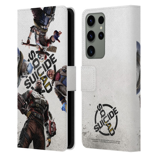 Suicide Squad: Kill The Justice League Key Art Poster Leather Book Wallet Case Cover For Samsung Galaxy S23 Ultra 5G