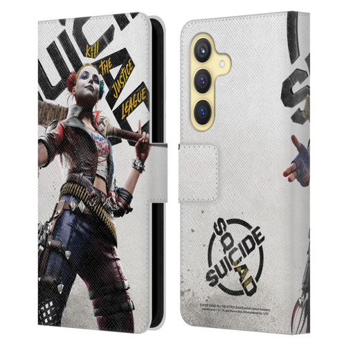 Suicide Squad: Kill The Justice League Key Art Harley Quinn Leather Book Wallet Case Cover For Samsung Galaxy S24 5G