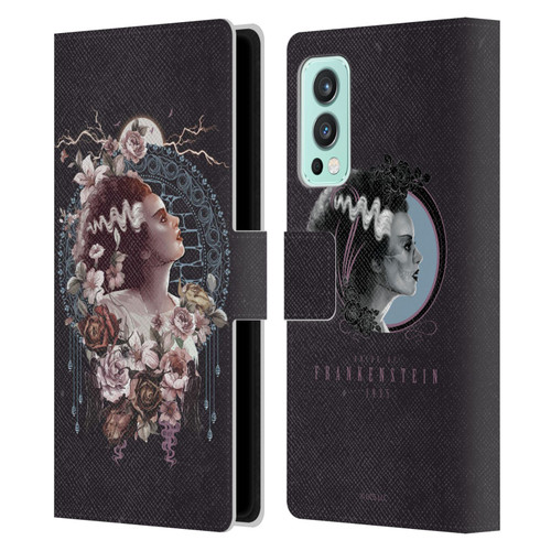 Universal Monsters The Bride Of Frankenstein Portrait Leather Book Wallet Case Cover For OnePlus Nord 2 5G