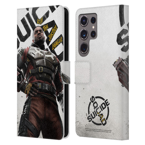 Suicide Squad: Kill The Justice League Key Art Deadshot Leather Book Wallet Case Cover For Samsung Galaxy S24 Ultra 5G