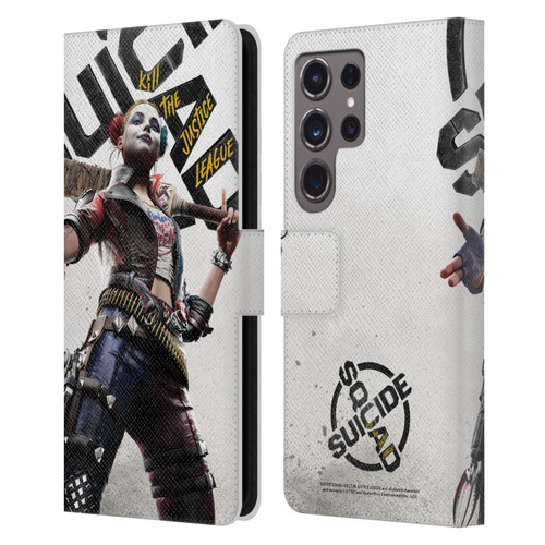 Suicide Squad: Kill The Justice League Key Art Harley Quinn Leather Book Wallet Case Cover For Samsung Galaxy S24 Ultra 5G