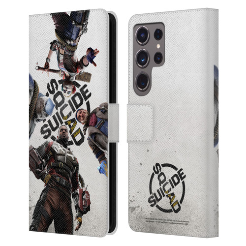 Suicide Squad: Kill The Justice League Key Art Poster Leather Book Wallet Case Cover For Samsung Galaxy S24 Ultra 5G