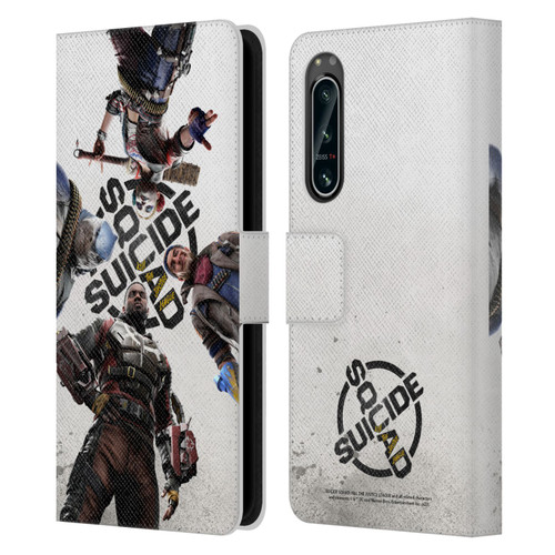 Suicide Squad: Kill The Justice League Key Art Poster Leather Book Wallet Case Cover For Sony Xperia 5 IV