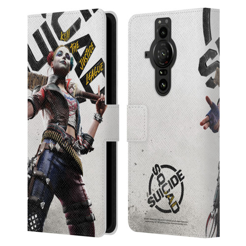 Suicide Squad: Kill The Justice League Key Art Harley Quinn Leather Book Wallet Case Cover For Sony Xperia Pro-I