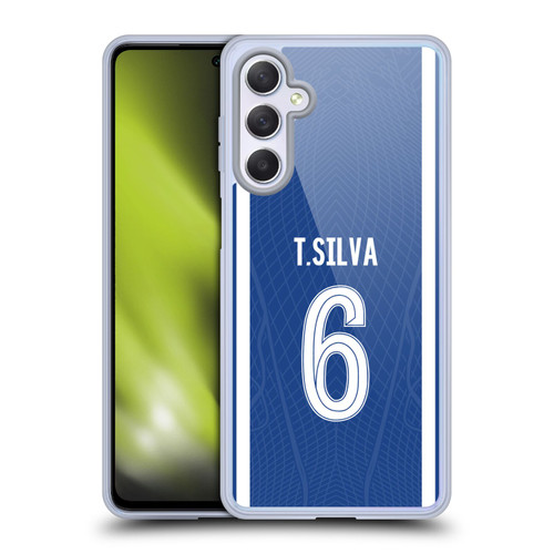 Chelsea Football Club 2023/24 Players Home Kit Thiago Silva Soft Gel Case for Samsung Galaxy M54 5G