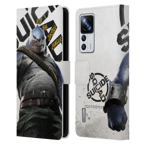Suicide Squad: Kill The Justice League Key Art King Shark Leather Book Wallet Case Cover For Xiaomi 12T Pro
