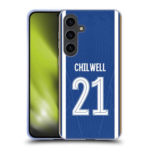 Chelsea Football Club 2023/24 Players Home Kit Ben Chilwell Soft Gel Case for Samsung Galaxy S24+ 5G