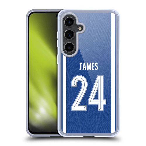 Chelsea Football Club 2023/24 Players Home Kit Reece James Soft Gel Case for Samsung Galaxy S24+ 5G