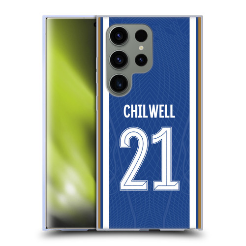 Chelsea Football Club 2023/24 Players Home Kit Ben Chilwell Soft Gel Case for Samsung Galaxy S24 Ultra 5G