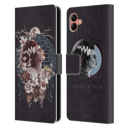 Universal Monsters The Bride Of Frankenstein Portrait Leather Book Wallet Case Cover For Samsung Galaxy A04 (2022)