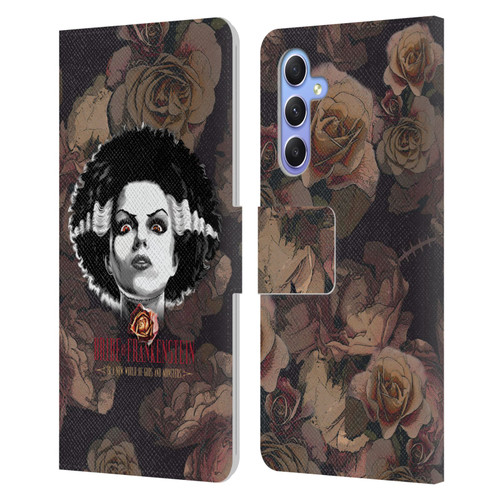 Universal Monsters The Bride Of Frankenstein World Of Gods And Monsters Leather Book Wallet Case Cover For Samsung Galaxy A34 5G