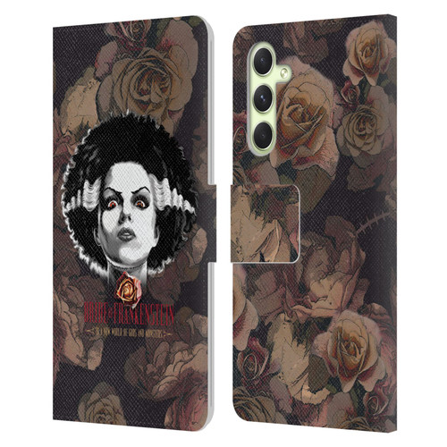 Universal Monsters The Bride Of Frankenstein World Of Gods And Monsters Leather Book Wallet Case Cover For Samsung Galaxy A54 5G