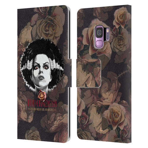 Universal Monsters The Bride Of Frankenstein World Of Gods And Monsters Leather Book Wallet Case Cover For Samsung Galaxy S9
