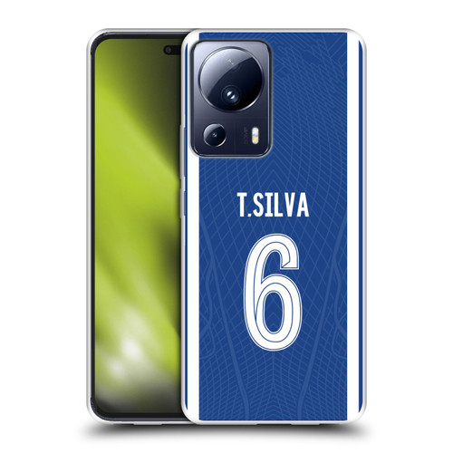 Chelsea Football Club 2023/24 Players Home Kit Thiago Silva Soft Gel Case for Xiaomi 13 Lite 5G