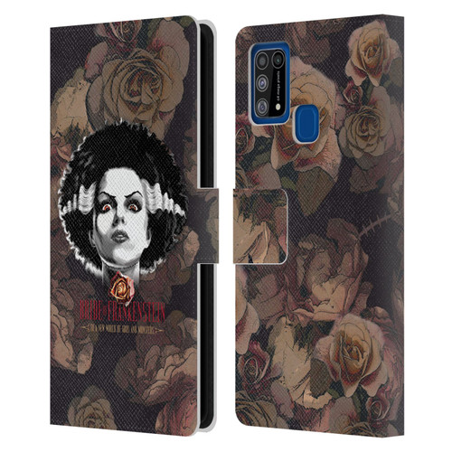 Universal Monsters The Bride Of Frankenstein World Of Gods And Monsters Leather Book Wallet Case Cover For Samsung Galaxy M31 (2020)