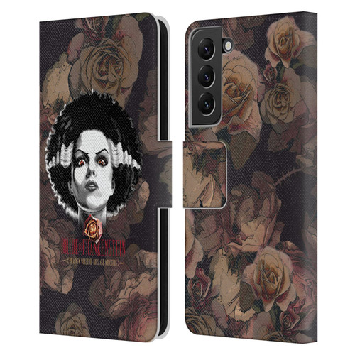 Universal Monsters The Bride Of Frankenstein World Of Gods And Monsters Leather Book Wallet Case Cover For Samsung Galaxy S22+ 5G