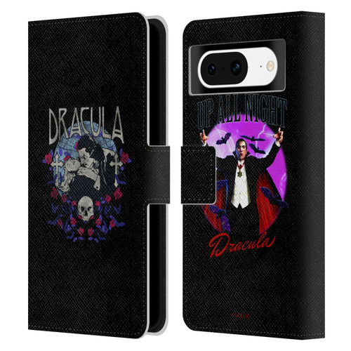 Universal Monsters Dracula Bite Leather Book Wallet Case Cover For Google Pixel 8