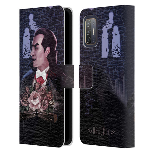 Universal Monsters Dracula Key Art Leather Book Wallet Case Cover For HTC Desire 21 Pro 5G