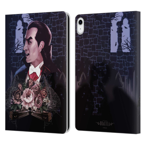 Universal Monsters Dracula Key Art Leather Book Wallet Case Cover For Apple iPad 10.9 (2022)