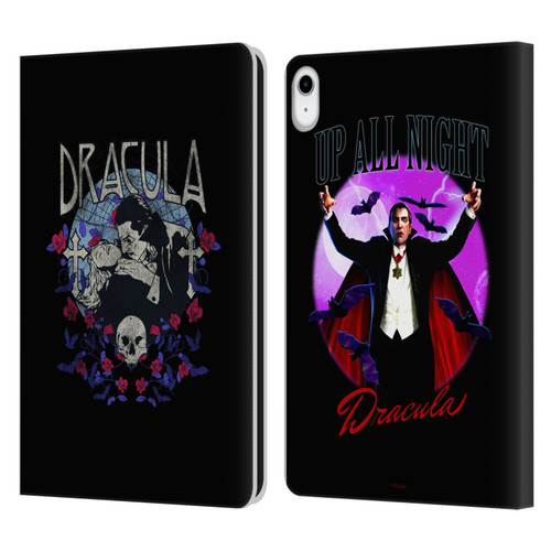 Universal Monsters Dracula Bite Leather Book Wallet Case Cover For Apple iPad 10.9 (2022)
