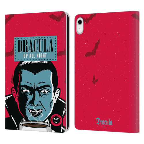Universal Monsters Dracula Up All Night Leather Book Wallet Case Cover For Apple iPad 10.9 (2022)