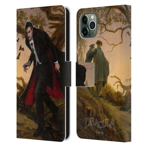 Universal Monsters Dracula Portrait Leather Book Wallet Case Cover For Apple iPhone 11 Pro Max