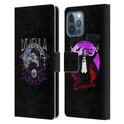Universal Monsters Dracula Bite Leather Book Wallet Case Cover For Apple iPhone 12 Pro Max